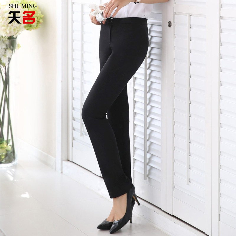 Famous women's suit pants repair skinny pants in waist pants dress pants