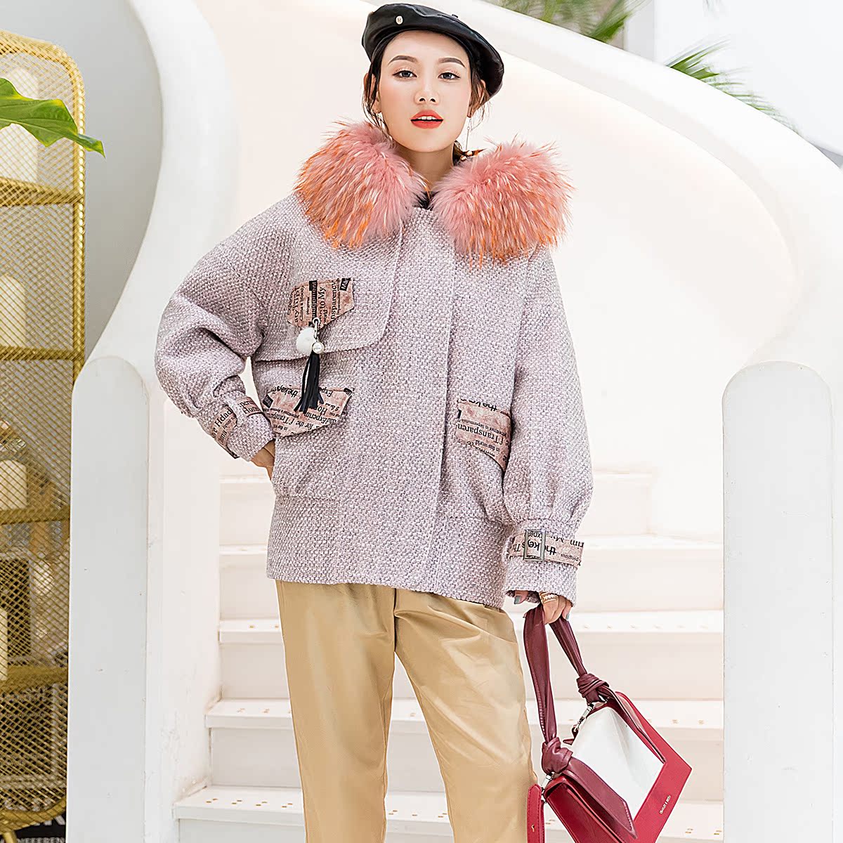 Manteau de fourrure femme - Ref 3171722 Image 3