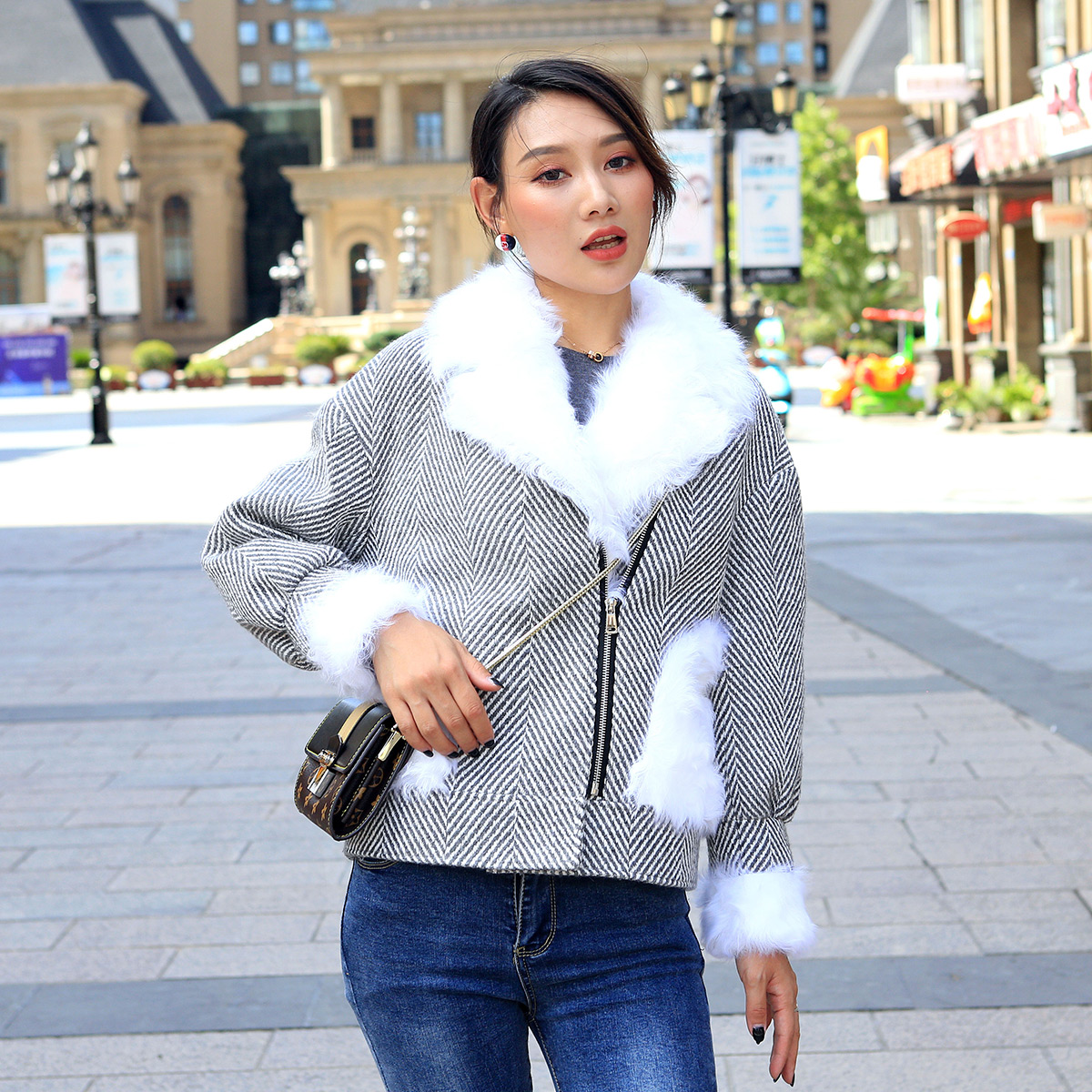 Manteau de fourrure femme - Ref 3171781 Image 5