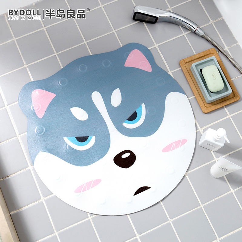 ins floor mat Bathroom non-slip mat Cartoon Chai Shiba dog type cute tide brand powder room shower mat bath mat