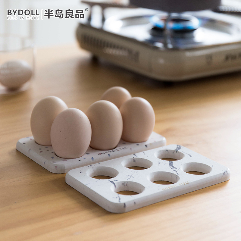Peninsula fine diatom mud egg box refrigerator egg holder egg holder of egg preservation box household egg egg