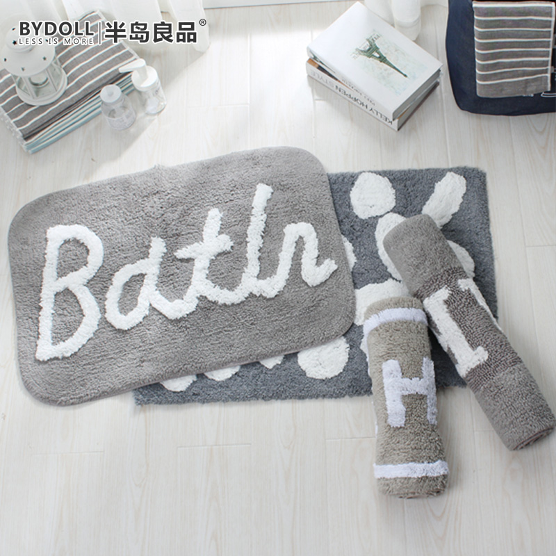 Chenille Bathroom non-slip mat doormat Door mat Household absorbent cool mat Carpet Powder room door mat