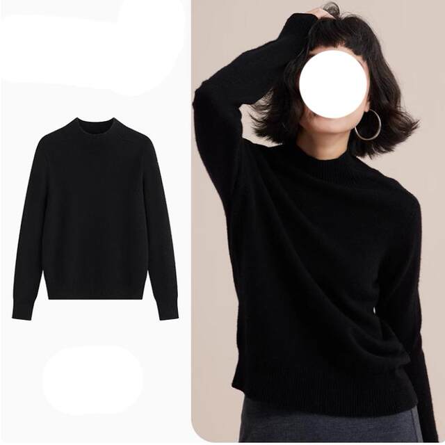 Luxuriously Enjoy the Warm Winter | Seamless Wool Full-Form Half-Collar Pullover Base Layer Sweater for Women, New Autumn and Winter Style