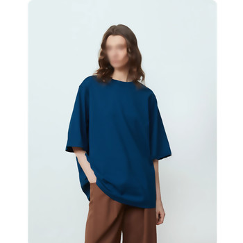 High-End Relaxation! Custom-Woven High-Weight Combed Cotton Heavy-Duty Oversize Ready-To-Wear T-Shirt for Women