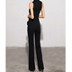 Versatile and Leg-Lengthening Slim-Fit Flared Suit Pants, Straight-Leg Long Pants for Women, Simple Black