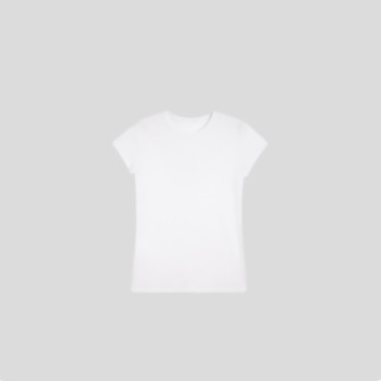 Highly Recommended and Popular Item: a Must-Have Lightweight, Thin, Round-Neck, Black and White Basic Tee Top for Women