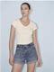 2024 New Summer Women's Clothing Simple and Versatile V-Neck T-Shirt Uwg440067 #