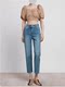 Haute Couture Series | 2024 Spring New High-Waisted Straight-Leg Jeans for Women, Loose Fit, Slimming, Cropped Cigarette Baguette Pants