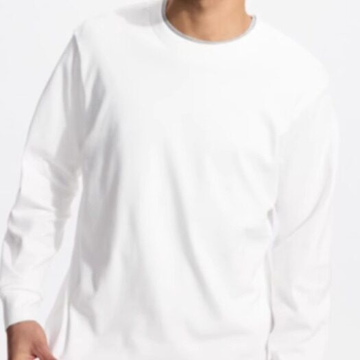 Men's and women's soft round neck T-shirt/casual long-sleeved top 25 new autumn and winter styles