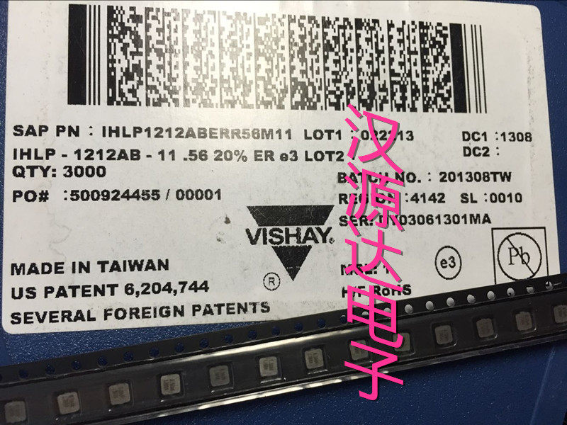 IHLP1212ABERR56M11 IHLP1212ABERR56M11 0 56UH 6 7A 3 65X3X1 2MM Large current coil inductance