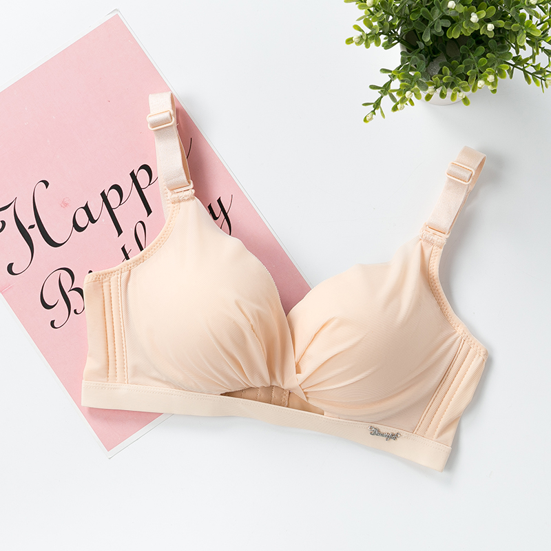 Flat áo ngực aa cup vẻ đẹp không vòng thép tụ tập trên đồ lót sexy không đánh dấu dày ngực nhỏ dày siêu nữ dày.