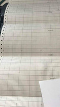Roll recording paper 27031 0-1100 degrees 15 meters temperature recording paper