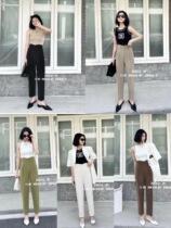 Red Lip 21602 Spring Summer Pituitary Pants 90% Kharen Women Workers Dress Pants Casual Pants Pencil Pants High Waist Slim Fit