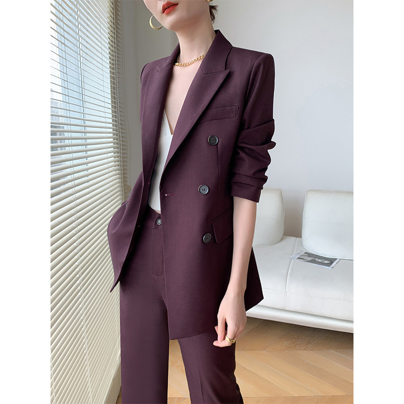 Big-name suits female high-end spring and autumn new British style Korean style fashion temperament fried street royal sister professional suit