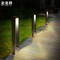 Solar lawn light Outdoor household garden light Square LED outdoor waterproof landscape villa garden lawn light