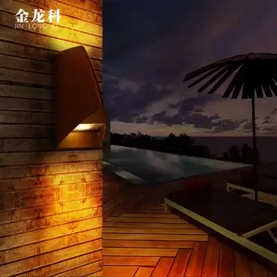 European-style led outdoor waterproof wall lamp Personality creative villa garden wall wall lamp Cafe corridor walkway lamp
