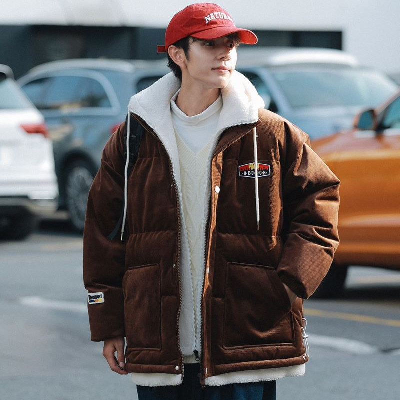 Winter Harbour Men's Fake Two Cotton Cotton Cotton Clothes Clothes and Hangcheng Casual Cotton Clothes