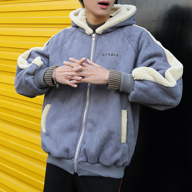 Sun Faculty ulzzang Men's jacket Winter tidal bf original Cebu cotton clothes Men's Korean version of bread cotton clothes Loose Cotton Padded Jacket