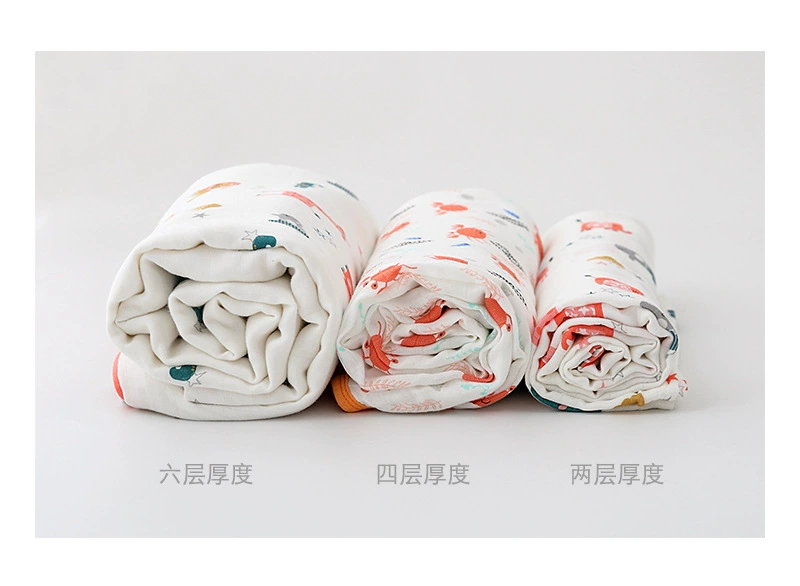 Muslin bé gạc quilt sợi tre quấn khăn mùa hè mỏng phần sơ sinh cung cấp giữ em bé chăn - Túi ngủ / Mat / Gối / Ded stuff