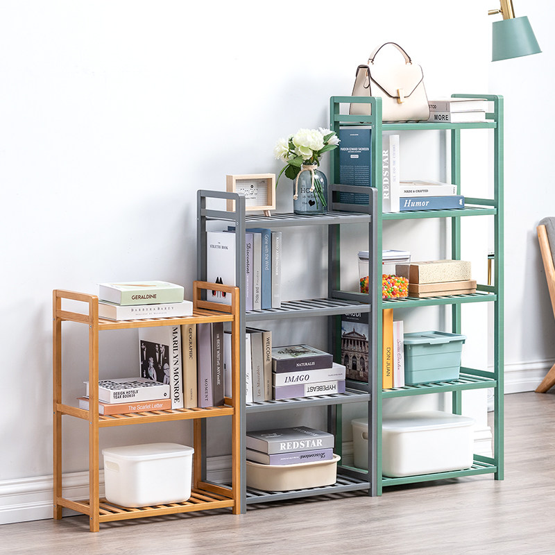 Shelf kitchen punch-free multi-layer board living room bathroom office bedside multi-functional floor-to-ceiling word board shelf