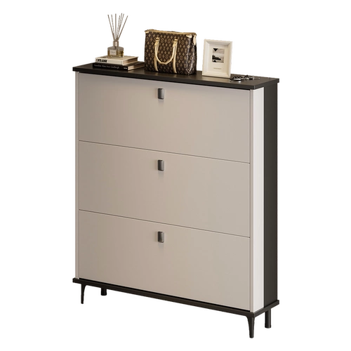 Ультратонкий шкаф для обуви с опрокидывающимся ведром для входа в дом, новая горячая модель 2024 года, многослойная узкая полка для обуви большой вместимости