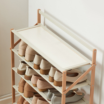 Shoe rack household economical shoe storage artifact simple dustproof wooden entry small shoe cabinet folding new storage rack