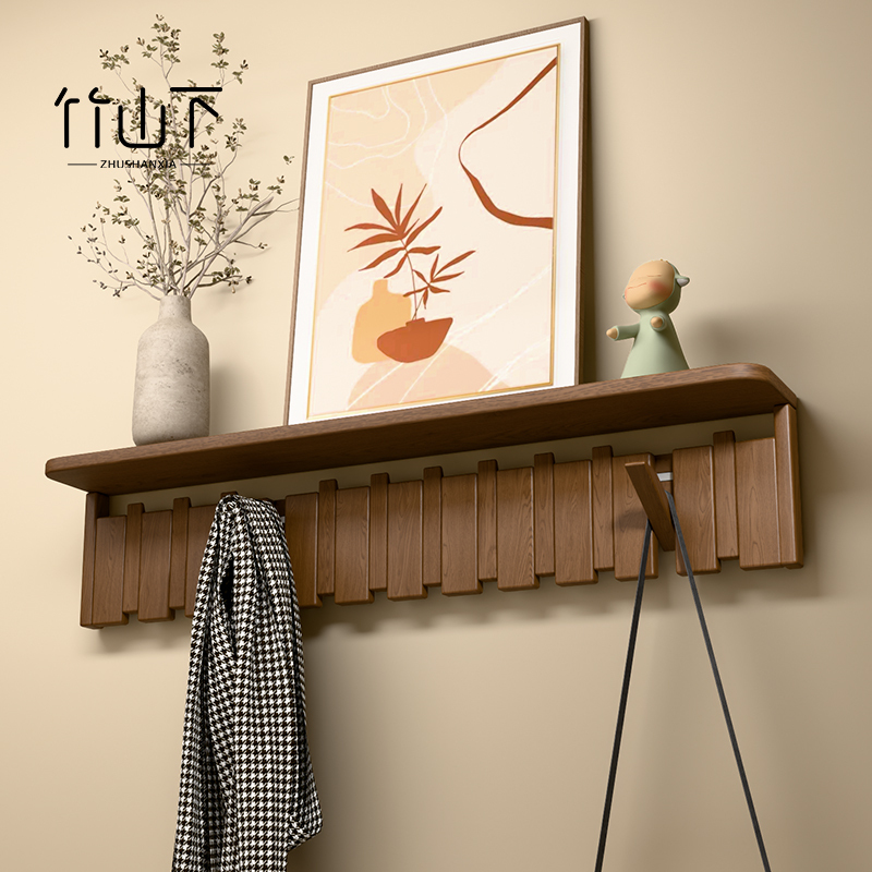 Piano Key-Shaped Wall-Mounted Coat Rack, Space-Saving Entryway Storage Rack, Clothes Hook, Hat Rack Piano Key-Shaped Wall-Mounted Coat Rack, Space-Saving Entryway Storage Rack, Clothes Hook, Hat Rack