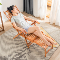 Recliner summer folding lunch break sleeping chair balcony home leisure lazy chair old man back chair breathable bamboo cool chair