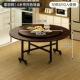 [黑胡桃纹 -带同色桌盘1.4米【推荐8-10人】【防污耐磨】【稳固不塌】]