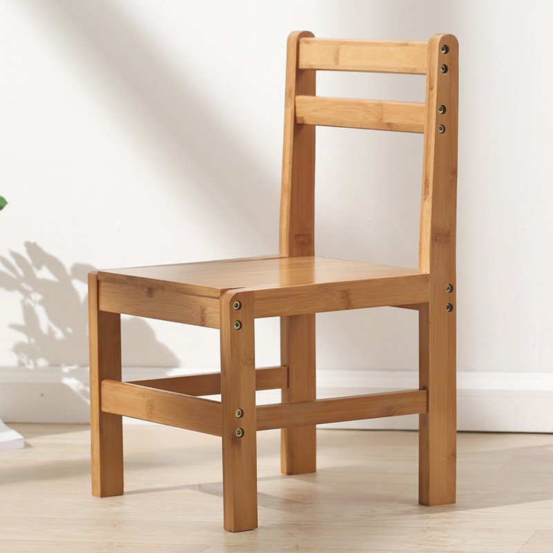 Bamboo Mountain Lower Nangbamboo leaning back chair Sub-brief retro Casual Solid Wood Furniture Bamboo Chair Small Leaning Back Chair Dining Chair Little Stool
