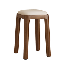 Bois massif Stool Home Bench Table Bench Dining Chair Stool Soft Bag Bench Round Bench Modern Brief Stackable Sofa Stool