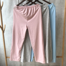 Pure Cotton Pregnant Woman Loose With Home Pants Wide Leg Sleeping Pants Spring Autumn Summer Thin COTTON POSTPARTUM BREATHABLE SUCTION SWEATS