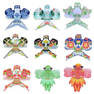 潍坊传统风筝迷你燕子走廊场地装饰挂件儿童表演手持纸鸢舞蹈道具