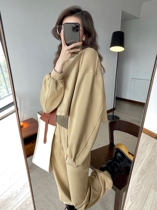 MXU fashionable street autumn new design sense three piece set Hole Sports Leisure thin short sweater suit women