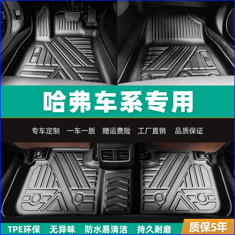 Suitable for havergod beast big dog red rabbit first h6 h6 F7X h7x H9 H9 M6 M6 TPE car foot pad