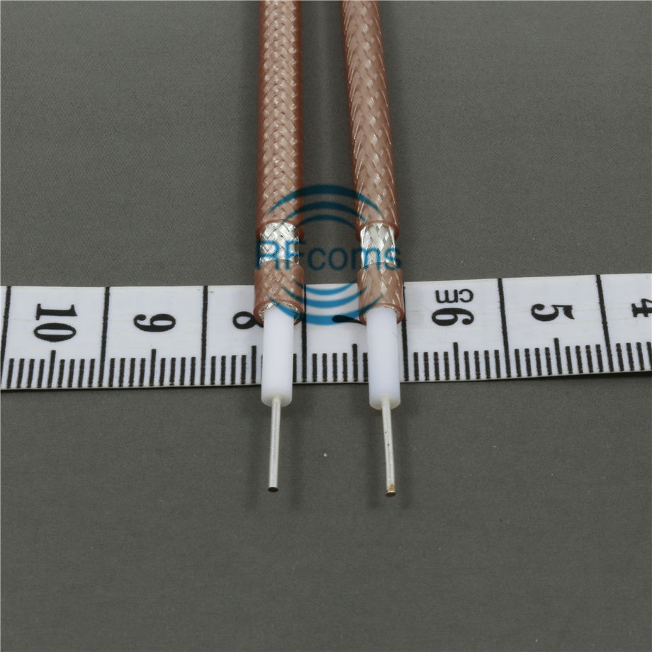 RG142DS-25 Radio Frequency coaxial cable 25 Ohm high pressure bilayer silver plated braided high temperature resistant sheath