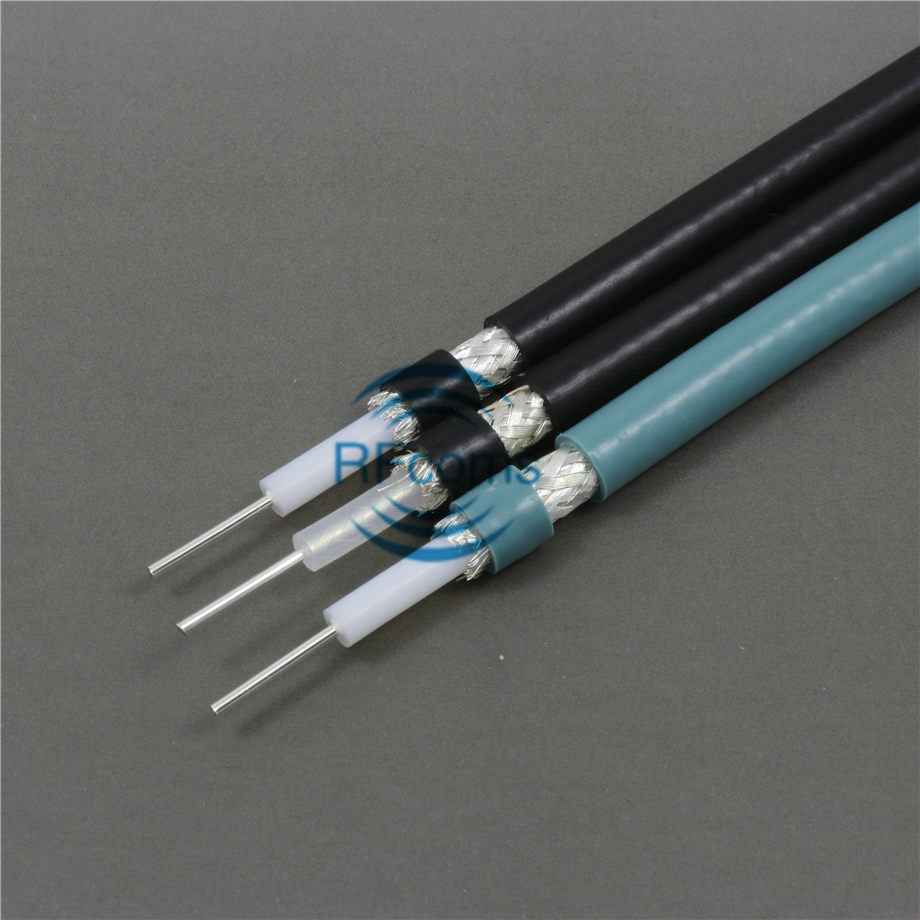 RG223P Radio Frequency Coaxial Cable PTFE Insulation Bilayer Silver Plated Braided Flexible Jacket Test Line Special