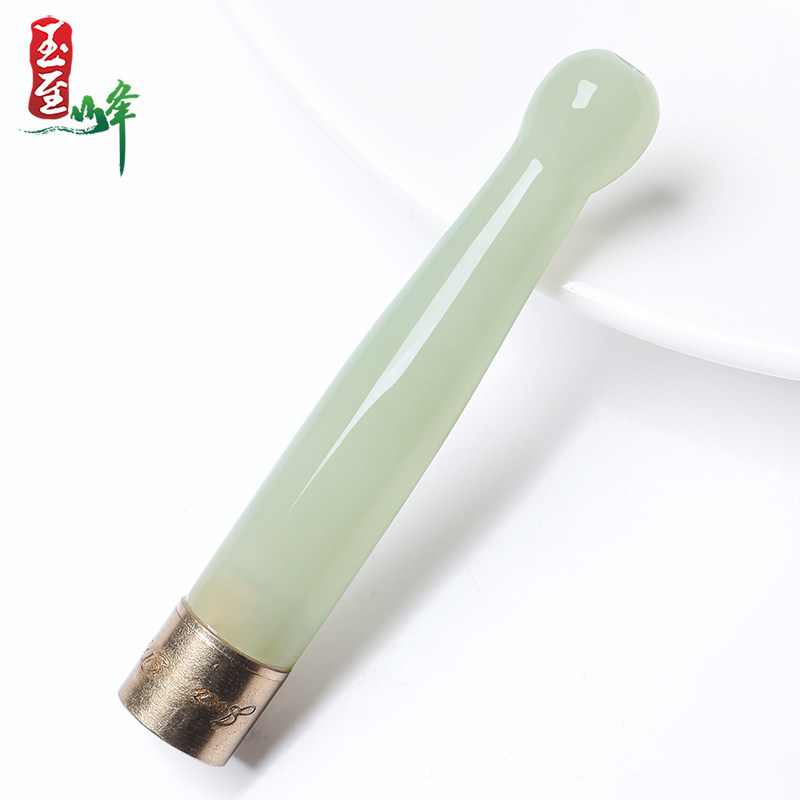 cigarette holder jade Yu zhifeng hetian jade qingbai jade cigarette holder hand piece: a new  level of men's taste,