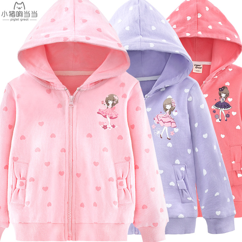 Girl Jacket Spring Autumn Children Necroe 2022 New Cardiovert Pure Cotton Blouse Big Boy Girl Thin THIN OCEAN SPRING CLOTHING