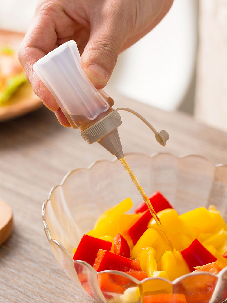 Jam Jar Salad Tomato Honey Syrup Squeeze Bottle Condensed Milk Juice