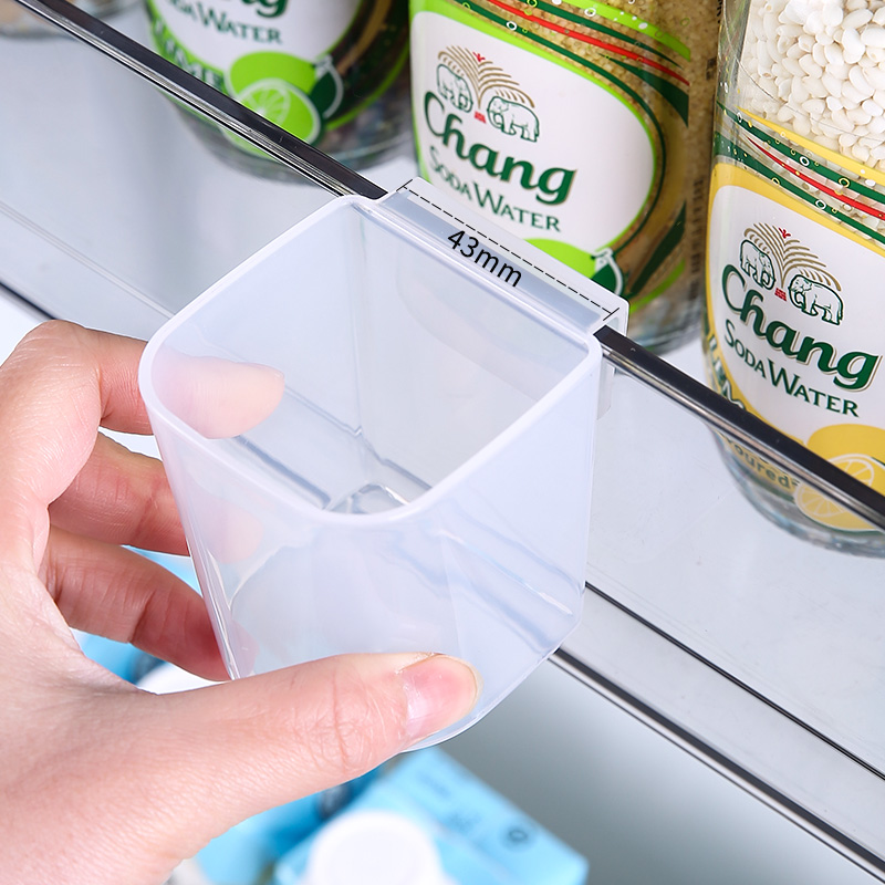 Refrigerator side door receiver box food-grade household storage door to finish artifacts inside the kitchen fresh packing box