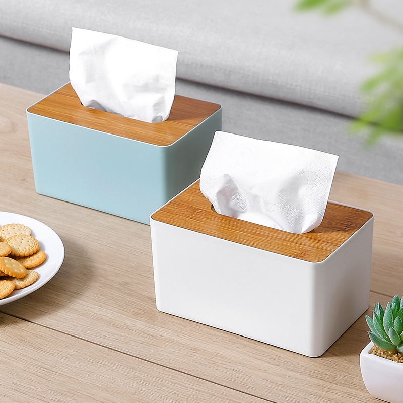 Simple desktop tissue box household drawing box creative living room napkin box 2022 new tea table collection box