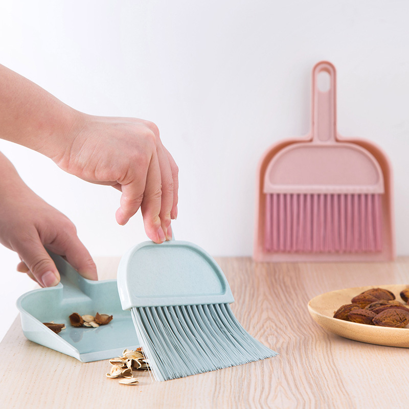 Desktop mini dustpan sweep the suit small number plastic dustpan dustpan home small broom dustpan garbage shovel dustpan