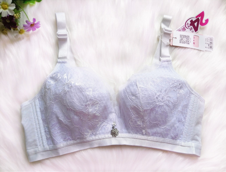 Ren vòng thép-free thở áo ngực tụ tập điều chỉnh side-by-side lỗ lớn mã C cup máy thở womens áo ngực đồ lót.