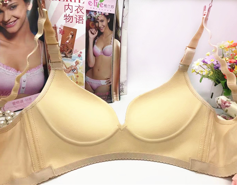 Nhà máy mới Trực tiếp Không có dấu vết không có vành bra Jacquard thu thập điều chỉnh áo ngực tập trung quần lót nữ thun lạnh siêu mỏng