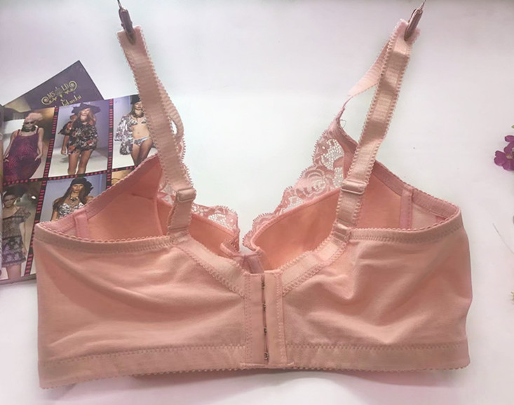 Mùa hè không có vòng thép áo ngực cup C cỡ lớn chất béo mm ngực lớn tập hợp đồ lót có thể điều chỉnh áo lót triumph