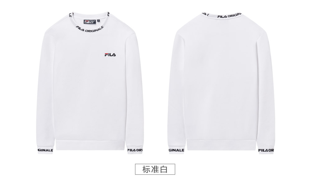 Áo len dệt kim Fila Fila nam mùa xuân thể thao mới Áo thun giản dị thời trang áo len - Thể thao lông cừu / jumper áo thun hoodie