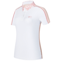 Fila Fellow official woven short - sleeve POLO shirt 2024 summer new golf sports color color color color coat