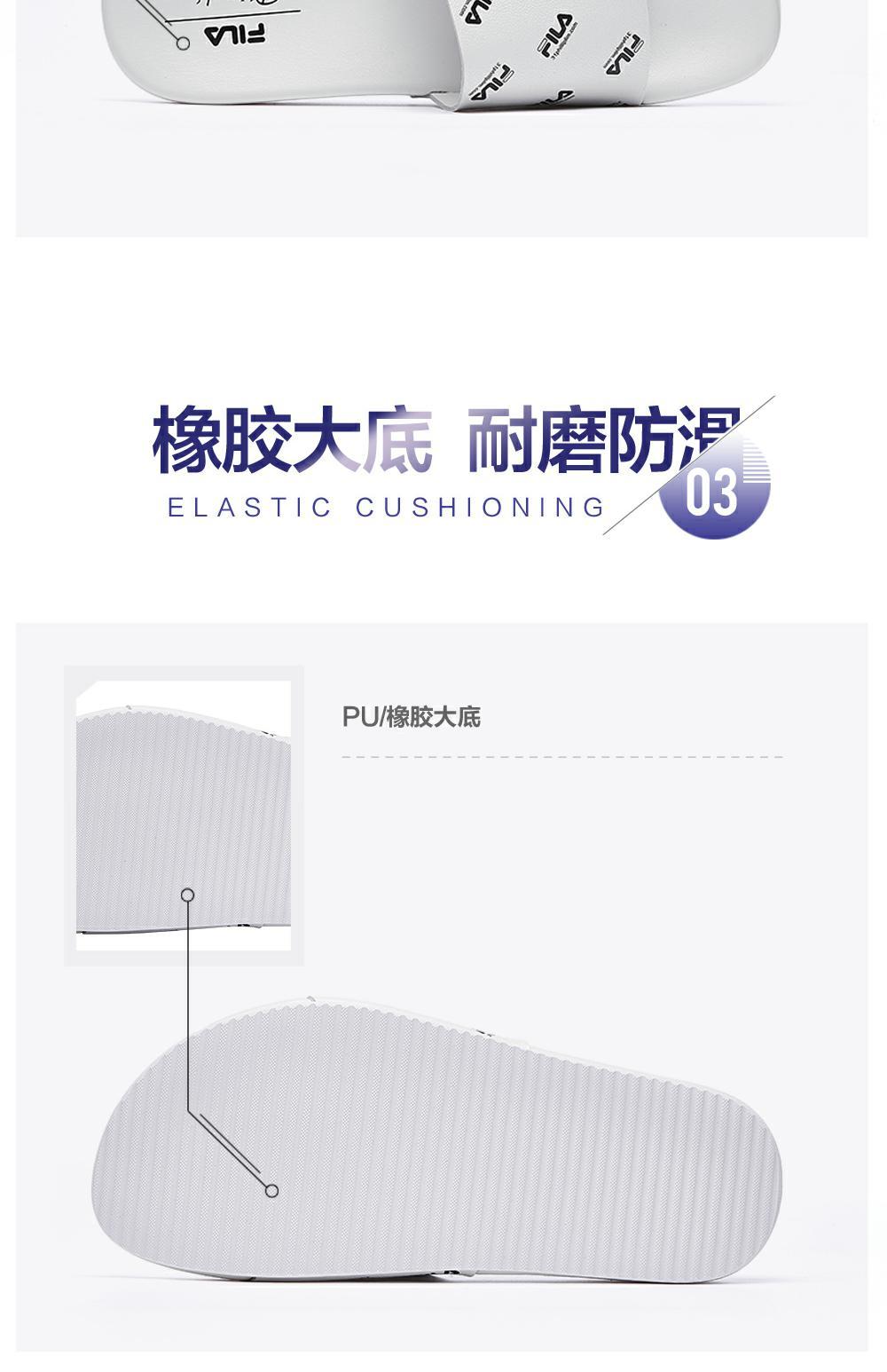 Dép lê nữ chính hãng của Fila Fila 2019 Mùa hè mới LOGO Toàn bộ In thời trang Dép thông thường - Dép thể thao dép xỏ ngón