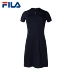 FILA Fila dress 2018 mùa hè mới thể thao dài ăn mặc đơn giản tính khí thanh lịch trùm đầu ăn mặc